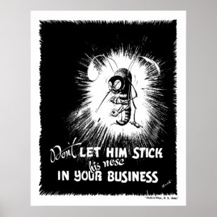 Póster Mosquito de la malaria