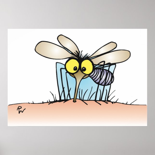 Póster Mosquito Mordiendo Un Poster De Brazo (Frente)