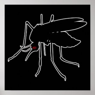 Póster Mosquitos Mosquito Marvae - Geek de la Entomología
