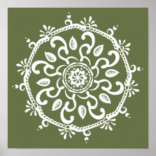 Póster Moss Mandala