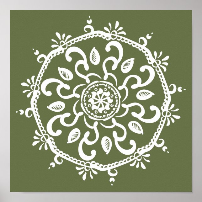 Póster Moss Mandala (Frente)