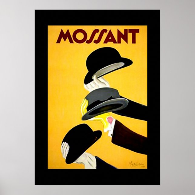 Póster "Mossant", Poster francés de Leonetto Cappiello en (Frente)