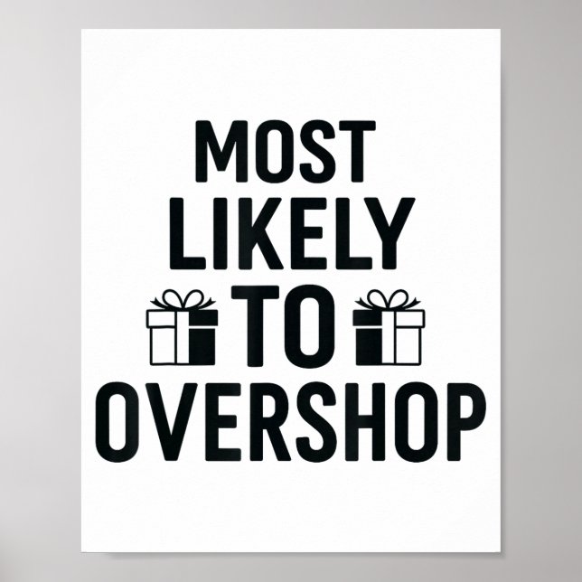 Póster Most Likely To Christmas Shirt, Overshop Christmas (Frente)