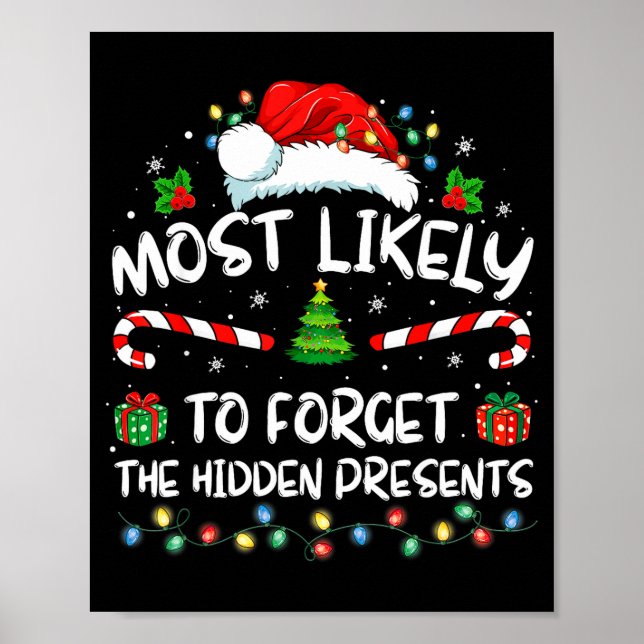Póster Most Likely To Forget The Hidden Family Christmas  (Frente)