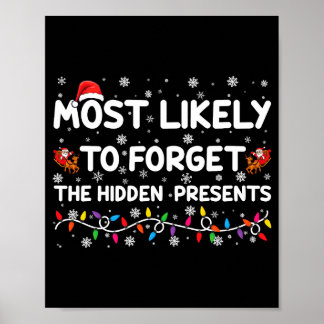 Póster Most Likely To Forget The Hidden Xmas