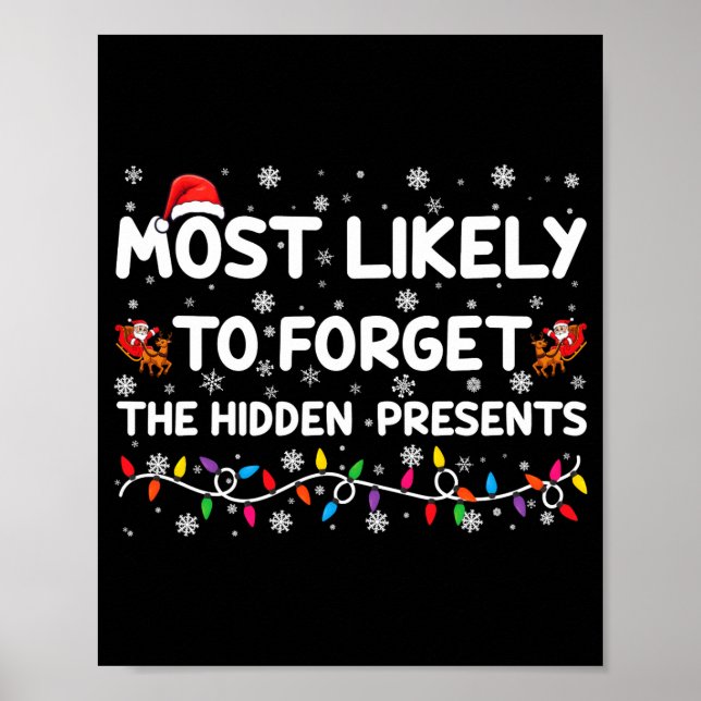 Póster Most Likely To Forget The Hidden Xmas  (Frente)