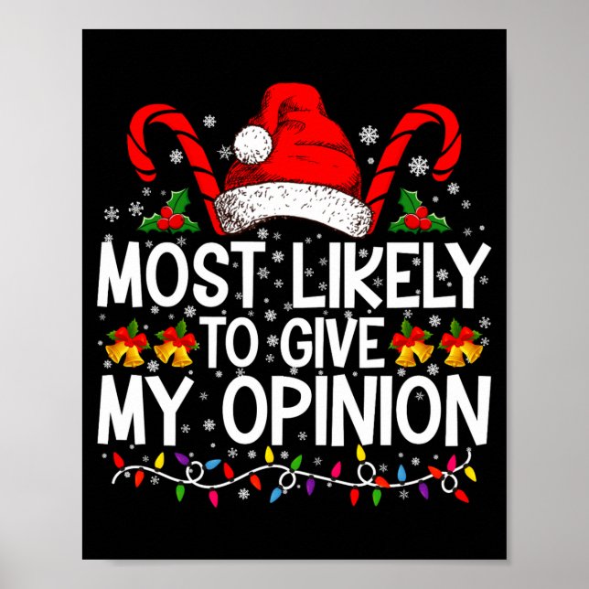 Póster Most Likely To Give My Onion Funny Christmas  (Frente)