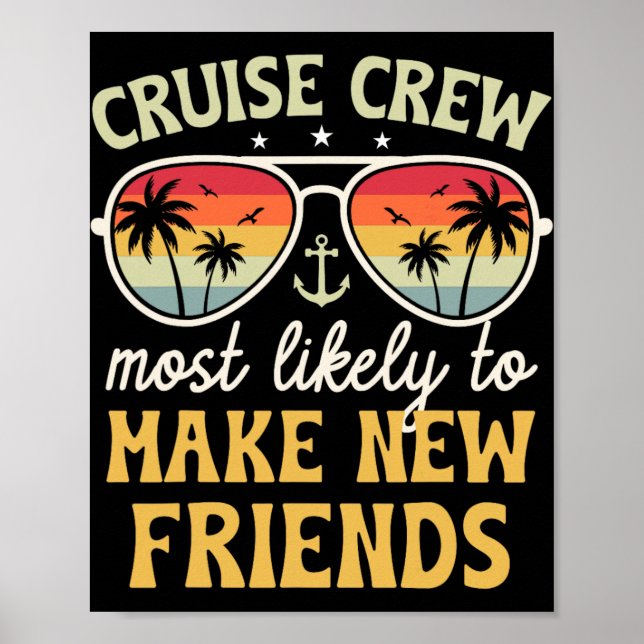 Póster Most Likely To Make New Friends Matching Family Cr (Frente)