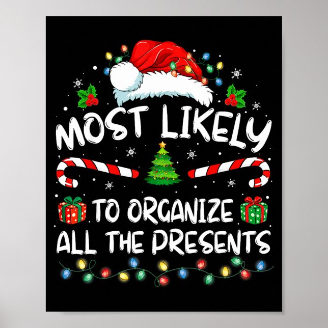 Póster Most Likely To Organize All The Family Christmas  (Frente)