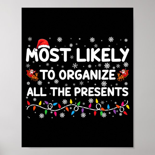 Póster Most Likely To Organize All The Xmas _1  (Frente)
