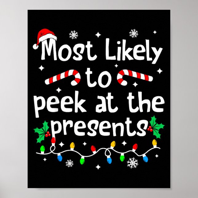 Póster Most Likely To Peek At The C-hristmas Matching  (Frente)