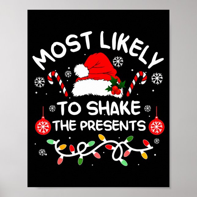 Póster Most Likely To Shake The Xmas Family Matching 2025 (Frente)
