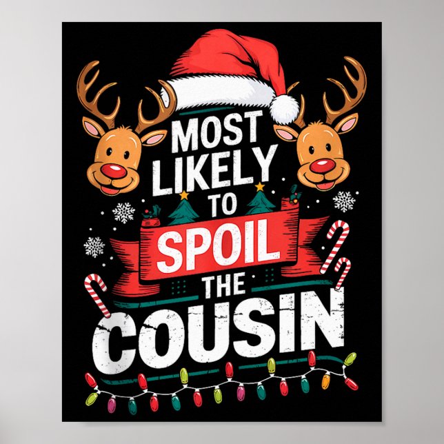 Póster Most Likely To Sil The Cousin Christmas Party Fami (Frente)