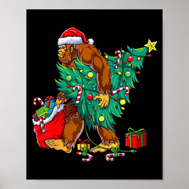 Póster Most Wonderful Christmas Co Bigfoot Christmas Tree (Frente)