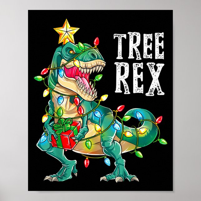 Póster Most Wonderful Christmas Co Dinosaur Christmas Tre (Frente)