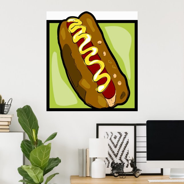 Póster Mostaza En Un Poster Hotdog (Subido por el creador)