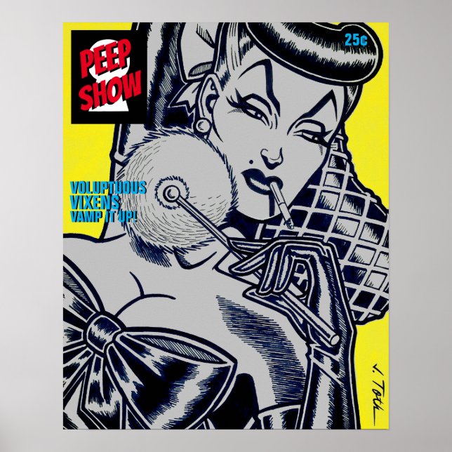 Póster Mostrar/cubrir peep (Frente)