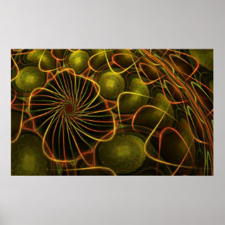 Póster Mostrar láser