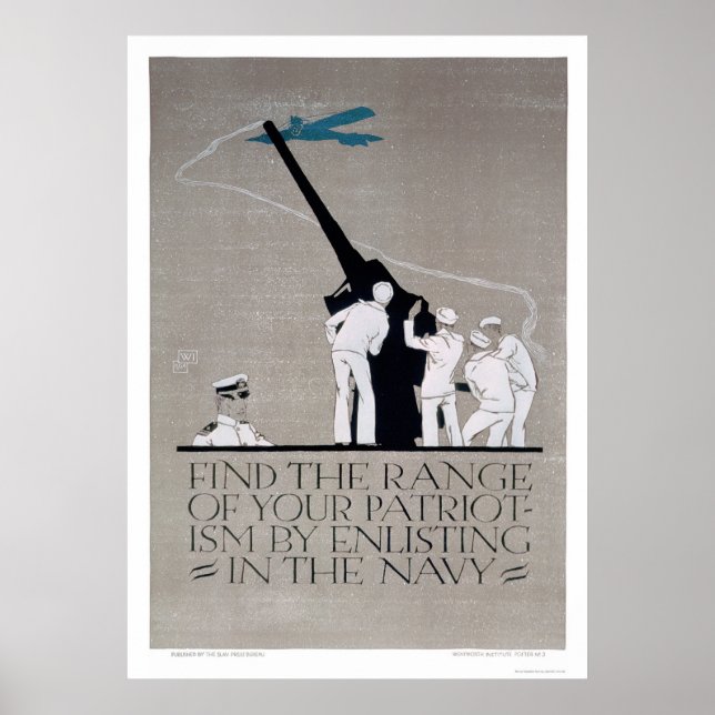Póster Mostrar patriotismo - Enlistar a la Marina (US0231 (Frente)