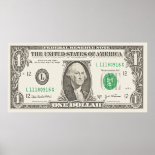 Póster Mostrar tus colores - Dólar estadounidense