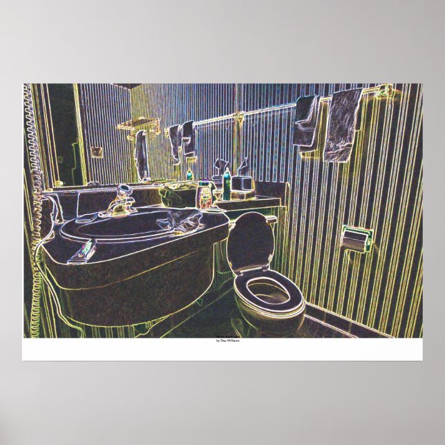 Póster Motel Bathroom (Frente)