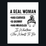 Póster Mother A Real Woman Birthday<br><div class="desc">Mother A Real Woman Birthday</div>