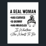 Póster Mother A Real Woman Birthday<br><div class="desc">Mother A Real Woman Birthday</div>
