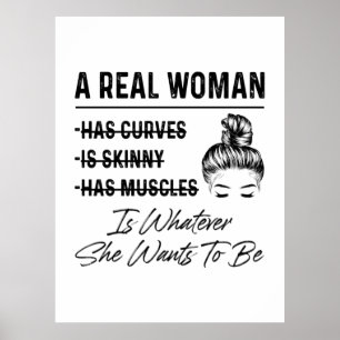Póster Mother A Real Woman Birthday