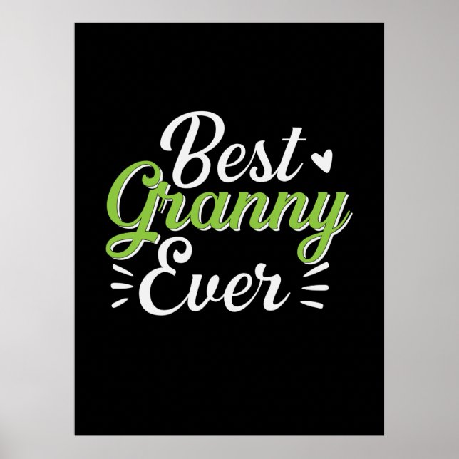 Póster Mother Art Best Granny Ever (Frente)