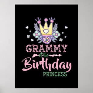 Póster Mother Art   Grammy Of The Birthday Princess Xmas