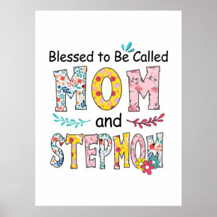 Póster Mother Mom And Stepmom Birthday
