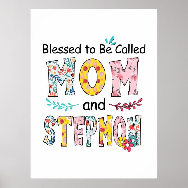 Póster Mother Mom And Stepmom Birthday (Frente)
