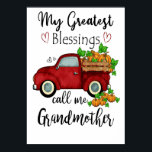 Póster Mother My Greatest Blessings Call Me Grandmother<br><div class="desc">Mother My Greatest Blessings Call Me Grandmother</div>