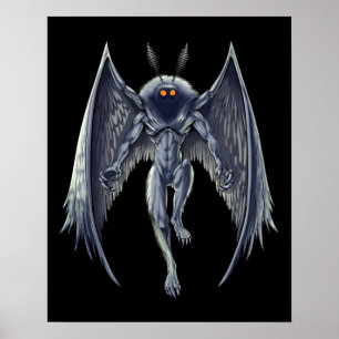 Póster Mothman Cryptid Creature