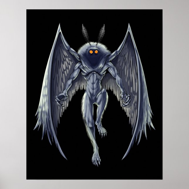 Póster Mothman Cryptid Creature (Frente)