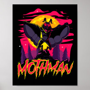 Póster Mothman Movie Fun Cryptid Halloween Myster Monster