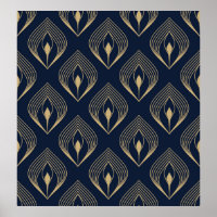 Motif floral de piel de pavo real oscuro.