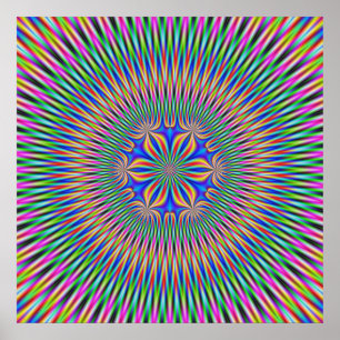 Póster Motif floral poster en color