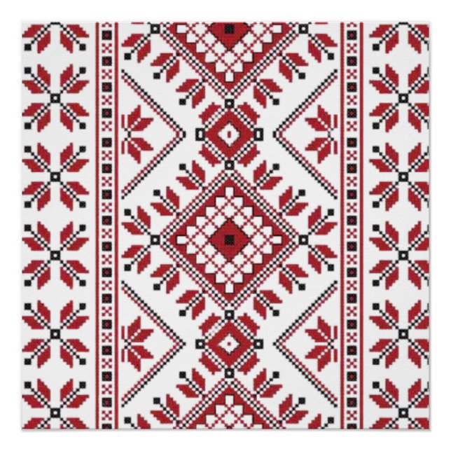 Póster Motif Tradicional, Motif Tradicional Rumano T-S (Anverso)