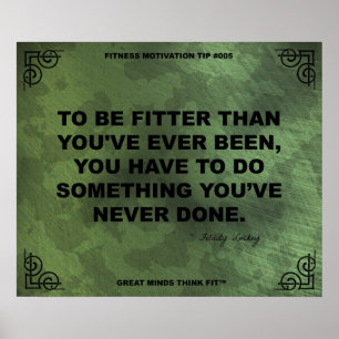 Póster Motivación 005 del ejercicio del camuflaje