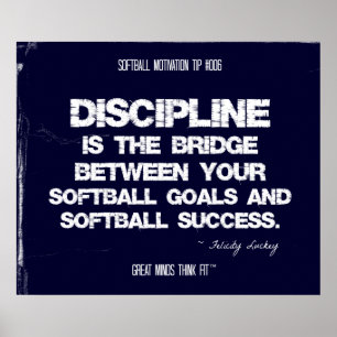 Póster Motivación 006 del softball
