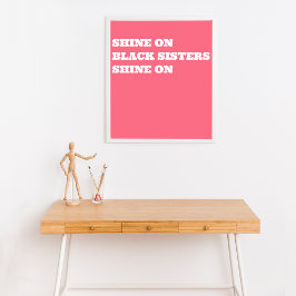 Póster Motivación afroamericana (negra)