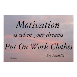 PÓSTER MOTIVACIÓN-BEN FRANKLIN