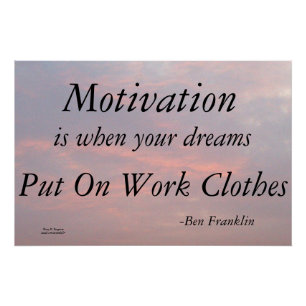 PÓSTER MOTIVACIÓN-BEN FRANKLIN