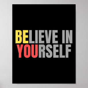 Póster Motivación Cita De Mensaje Positivo Creer En El Su