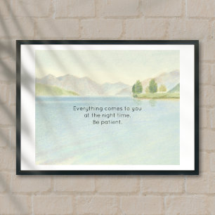 Póster Motivación cita vida salud mental cita poster