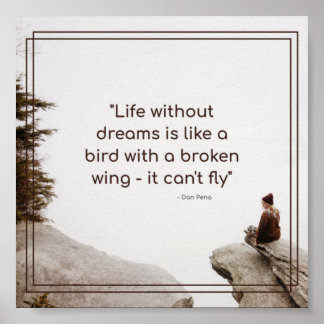 Póster Motivación - Cotización de la vida Inspiradora