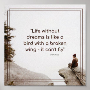 Póster Motivación - Cotización de vida Inspiradora