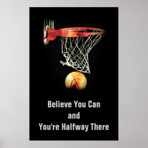 Póster Motivación cree que puedes citar a Poster de balon