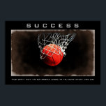 Póster Motivación de acercamiento al estreno del balonces<br><div class="desc">Me Encanta Este Juego. Popular Deportes - Imagen de la pelota de baloncesto.</div>
